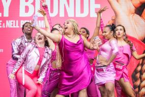 Courtney Bowman and the cast of Legally Blonde at West End LIVE 2022 photo credit Pamela Raith 2