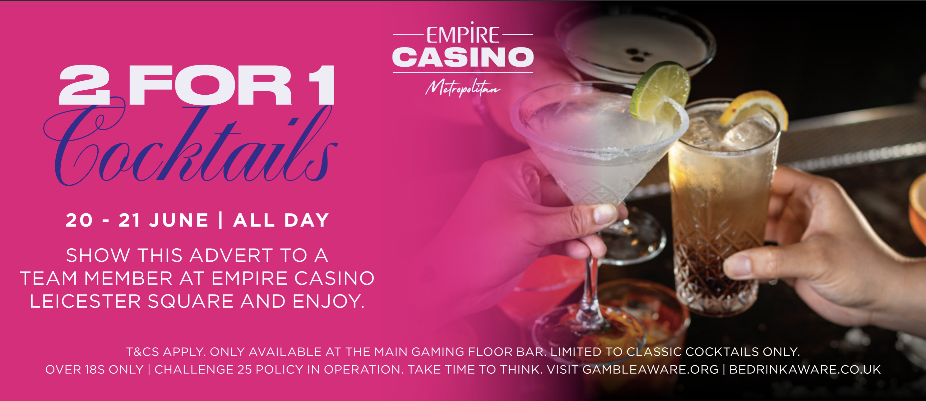 Hippodrome bar offer